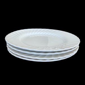 vintage Sheffield bone white dinner plates ( set of 4 )